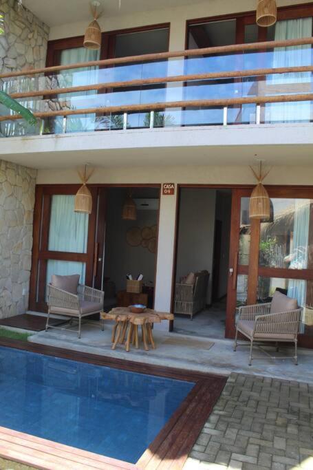Casa De Luxo Na Praia Do Patacho - Cond. Azulu, Casa 04 Villa Pôrto de Pedras Exterior foto
